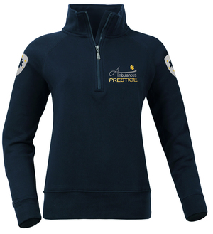 Sweat ambulanciere col montant de la gamme PRESTIGE.